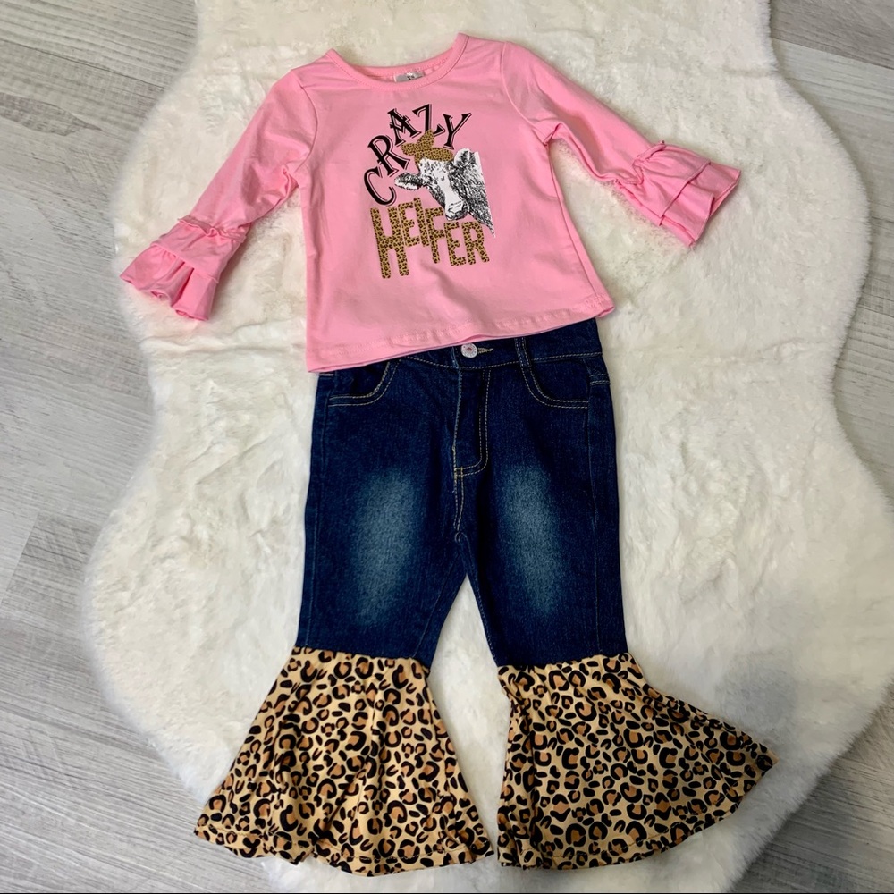 Crazy Heifer 2 Piece Set NWT, Baby Girl, Toddler Girl